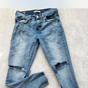 PacSun Light Blue Ripped Skinny Jeans